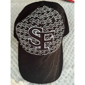 San Francisco Black White Adjustable Hat